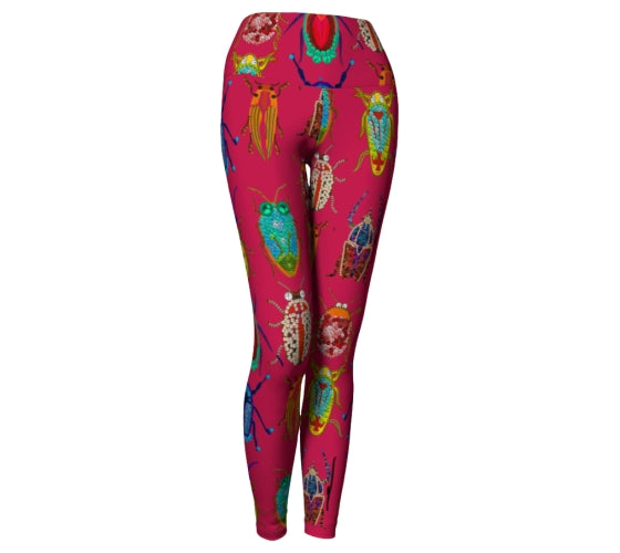 LEGGING ROSE INSECTES COLORÉS