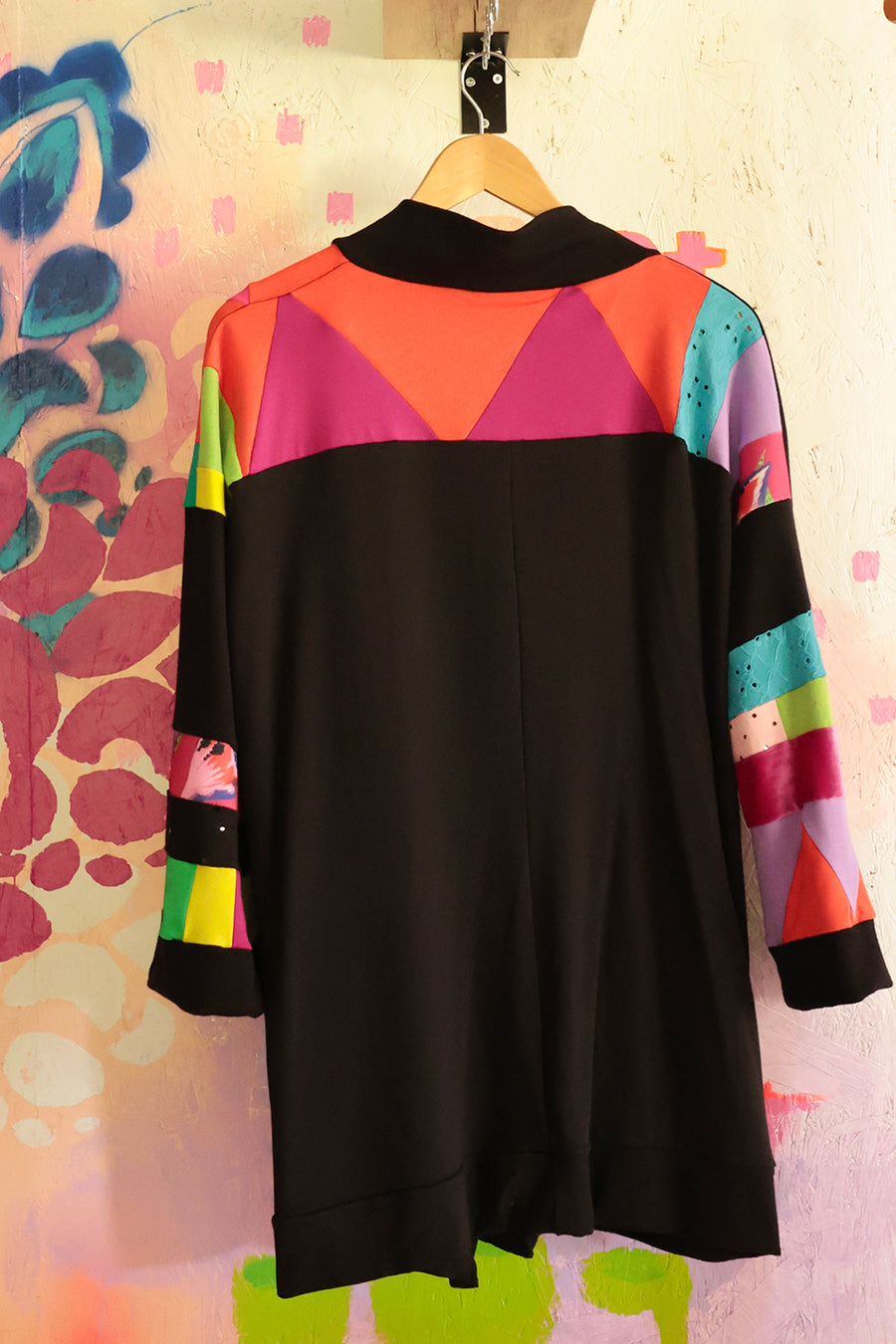 VESTE PATCHWORK NOIR-COULEURS P\M :::