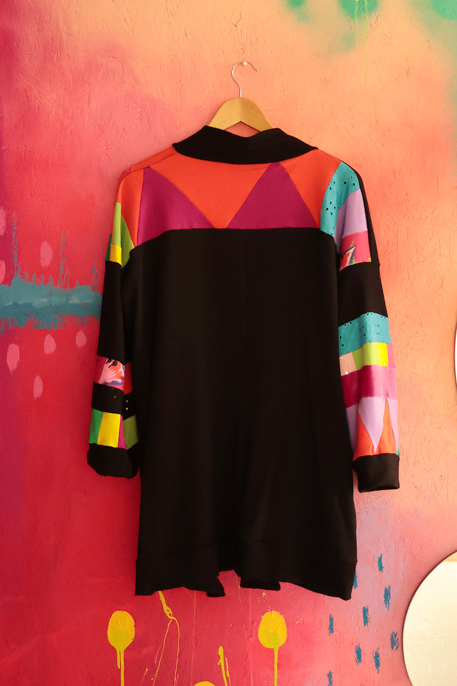 VESTE PATCHWORK NOIR-COULEURS P\M :::