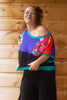 LARGE CUT SWEATER COLORS TURQUOISE ORANGE SS2022