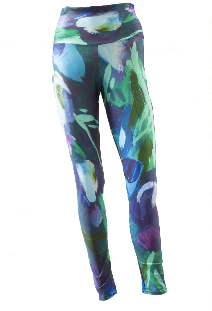 LEGGING IMPRIMÉ-MAUVE-VERT-BLEU