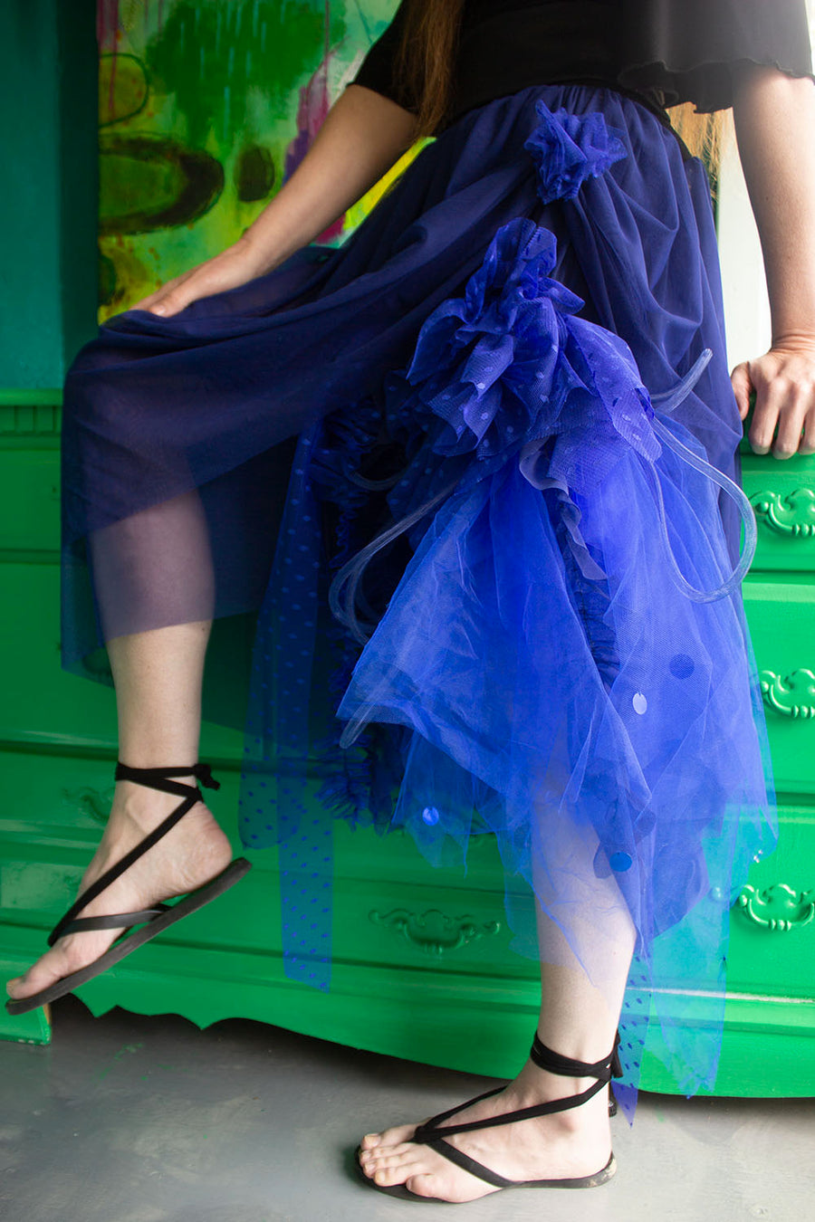 UNSTRUCTURED BLUE Petticoat