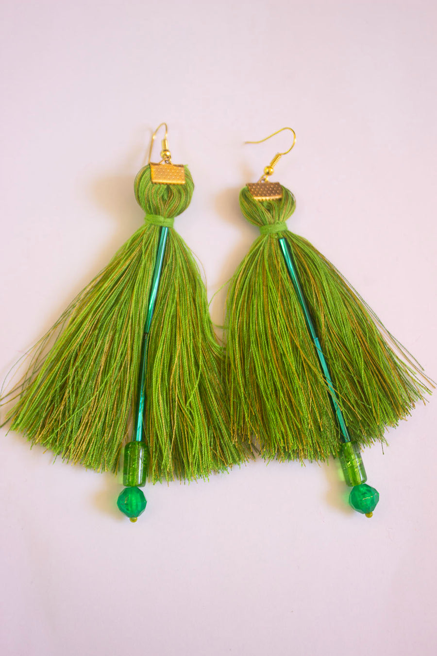 GREEN AND TURQUOISE EARRING