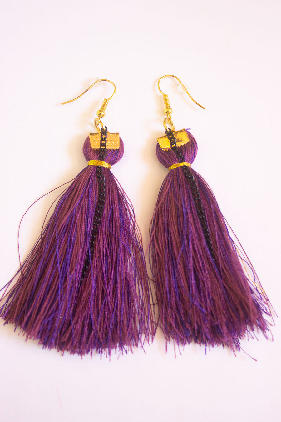 BOUCLE D'OREILLE VIOLET