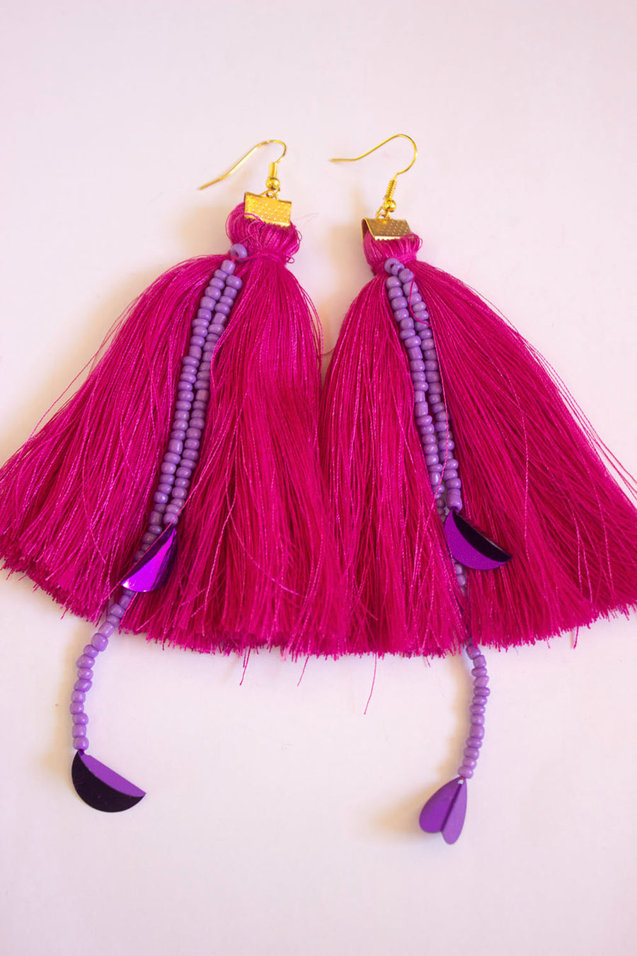 PINK AND PURPLE EARRING