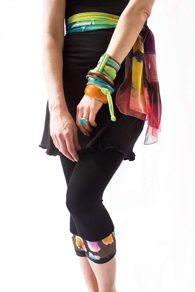 TRANSPARENT PRINTED SCARF