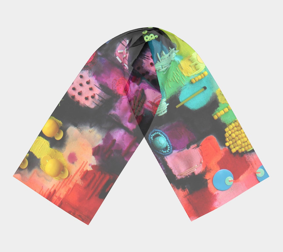 TRANSPARENT PRINTED SCARF